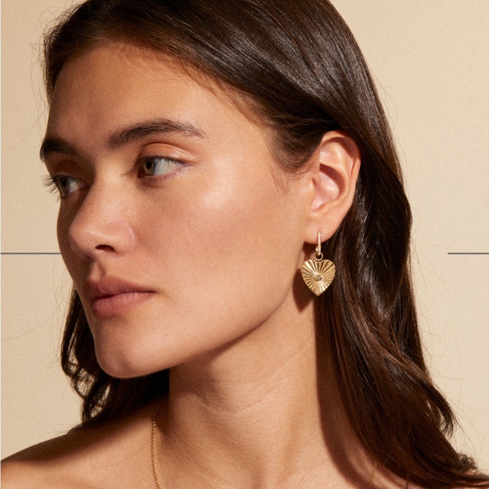 Zahava Heart Pendant earrings